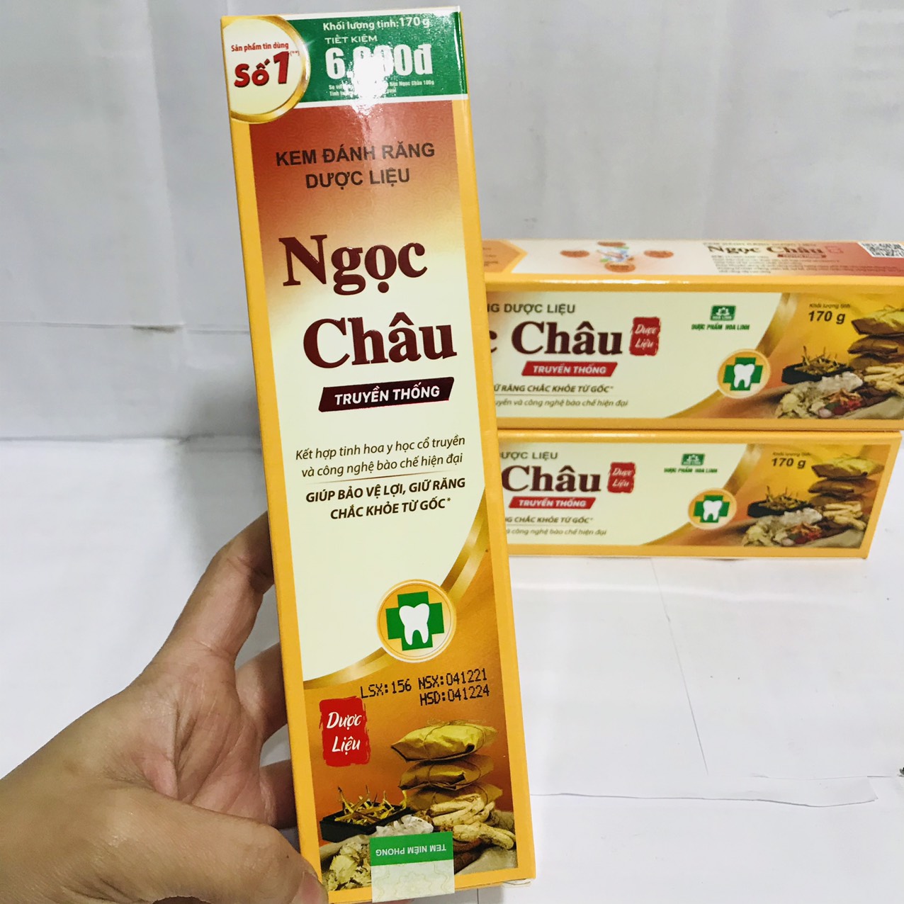 Kem đánh răng dược liệu Ngọc Châu (100G-170g)