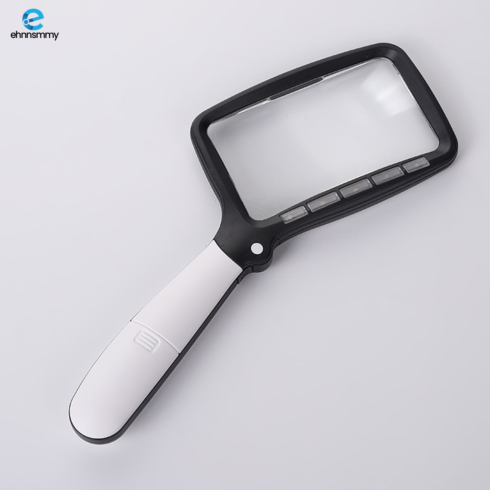 Rectangle LED Magnifying Glass 5 LED Illuminated Lighted Magnifier Evenly Lit Viewing Perfect for Reading Small Print