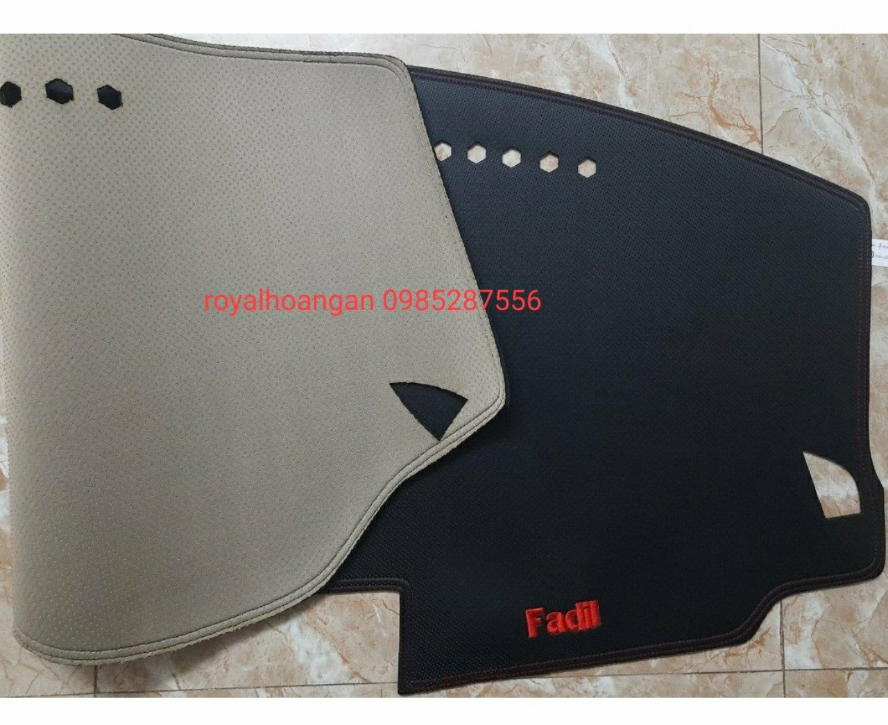 Fadil, thảm taplo da vân cacbon vinfast fadil