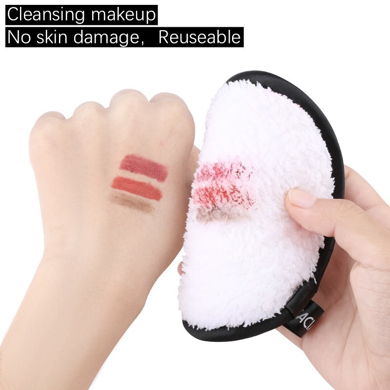 HOT Microfiber Cleansing Cloth Pads Face Cleaner Makeup Remover Towel Plush puff