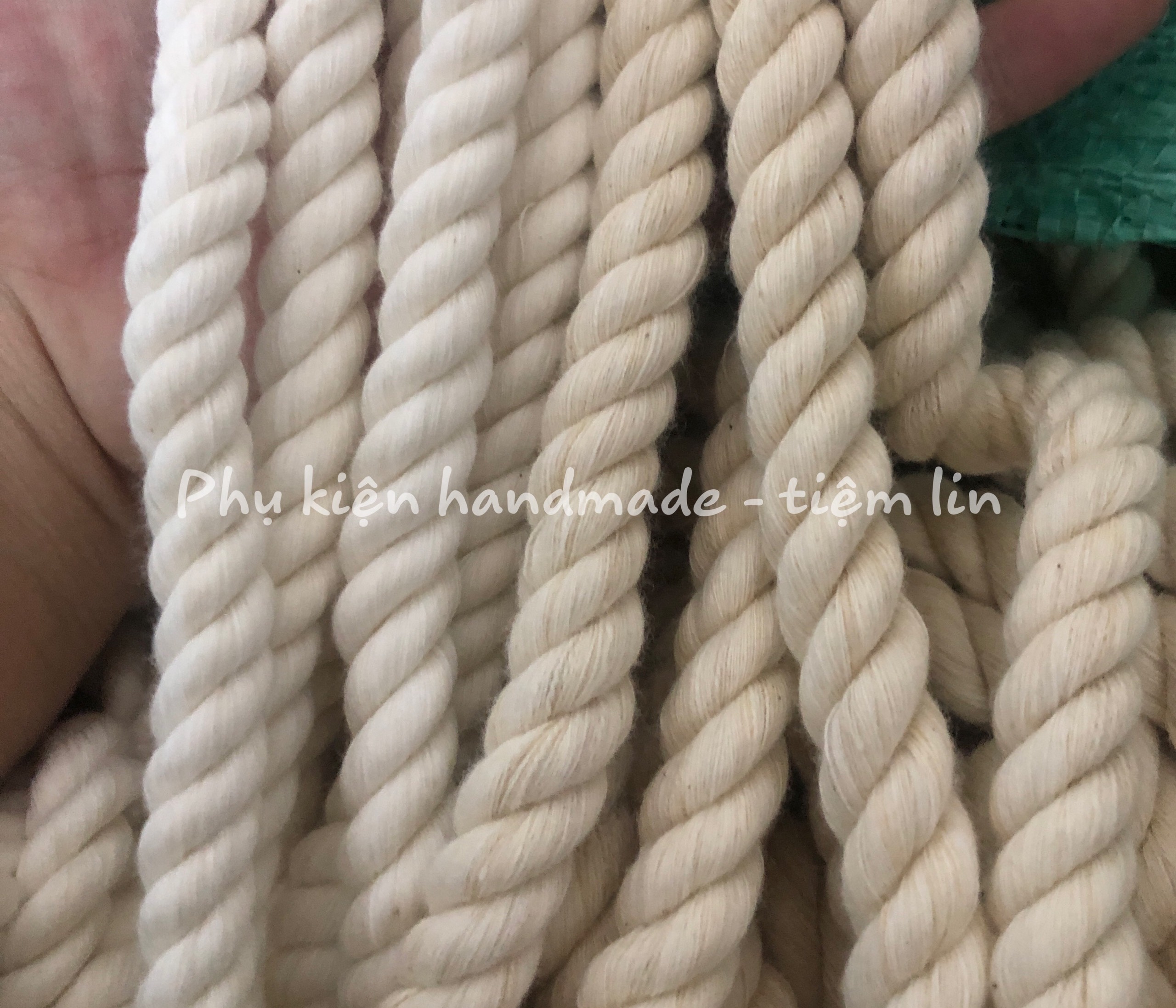 500gram dây thừng cotton 10mm làm handmade  ( ~15m)
