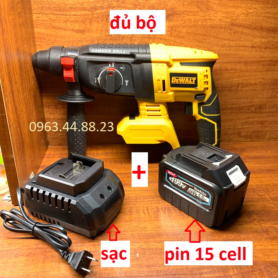 Thân Máy khoan Bê Tông Pin Chân Pin Makita 18v 3 chức năng không chổi than