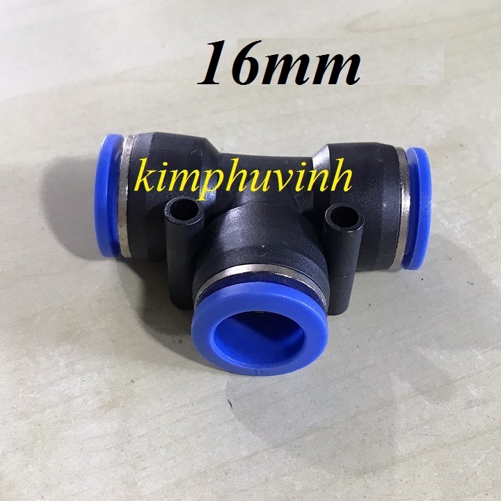 02 cái - đầu nối nhanh - ống nối hơi pu - nôi hơi ngã 3