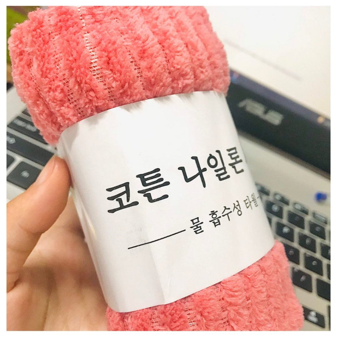Combo 10 Khăn Mặt Lông Cừu Vân Sần 30x50cm Hàn Quốc