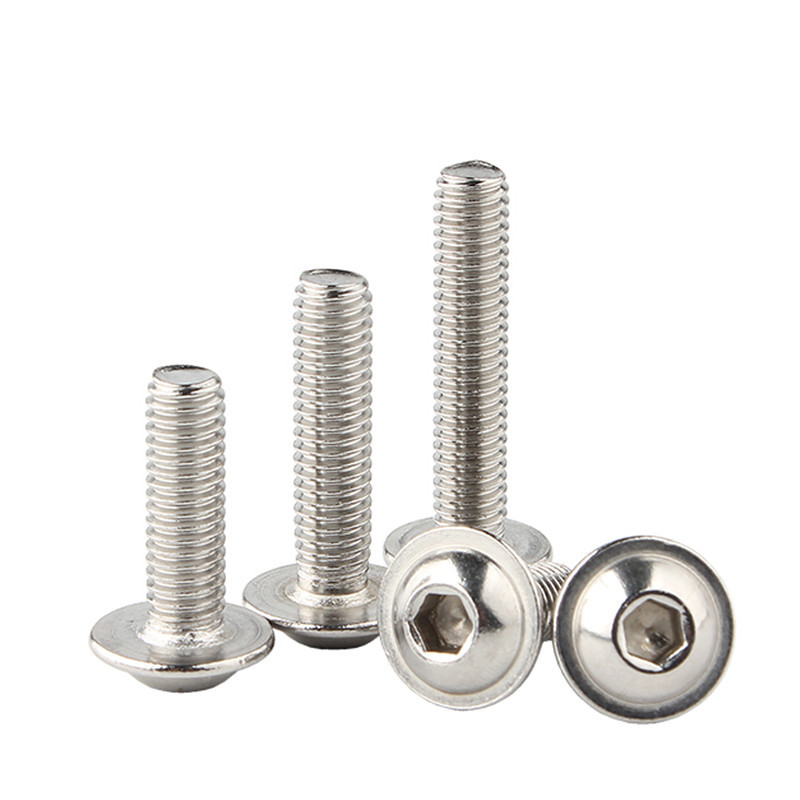 5/10/50Pcs M3 M4 M5 M6 Stainless Steel Hex Socket Button Head Screws with Loop Bolts