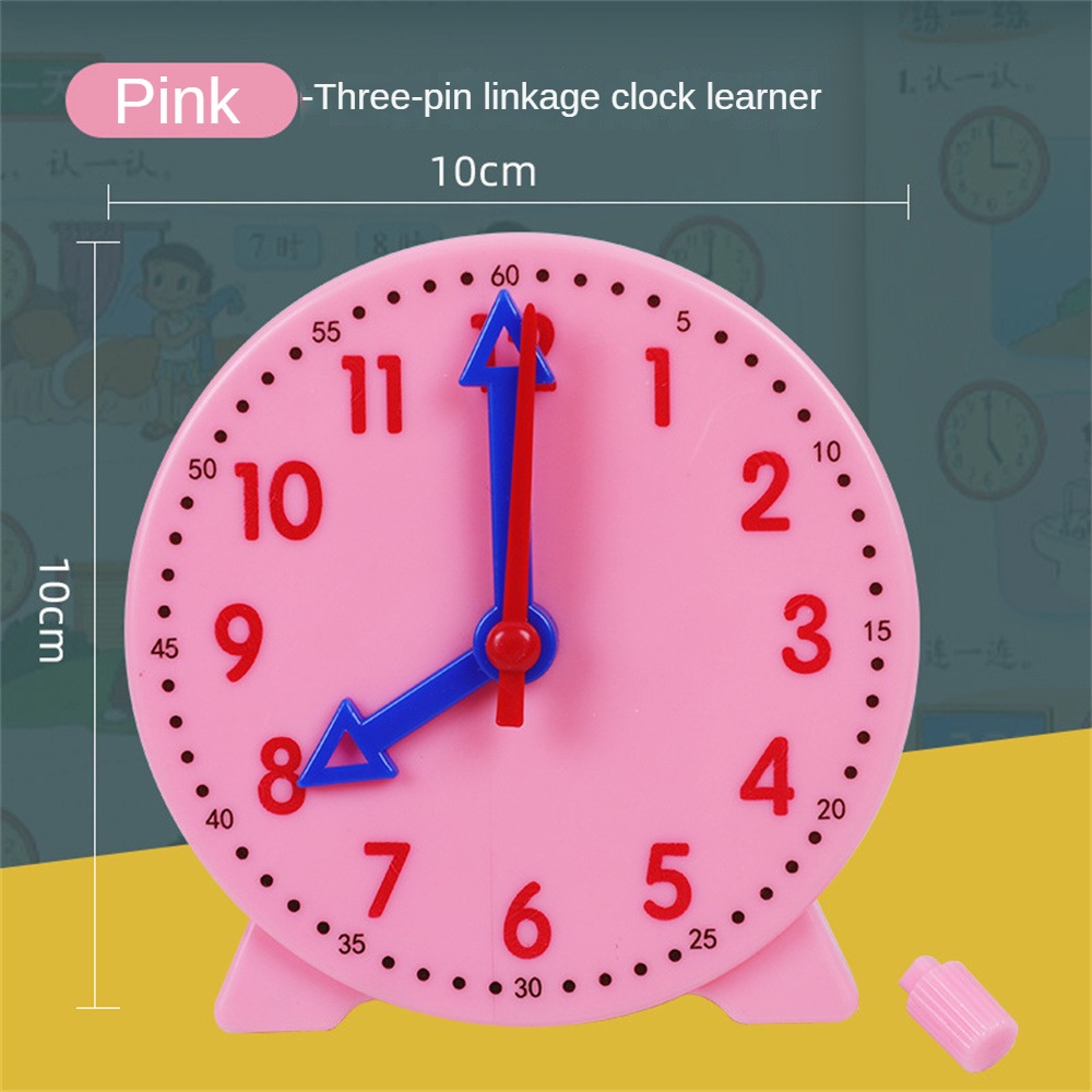 1PC Clock Time Learning Kids Time Learning Clock Kids Clock Teaching Aids 24: 00 Know Learner Time
