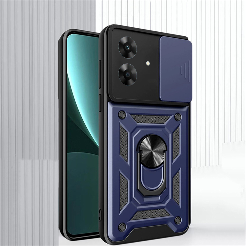 Phone case For Realme Note 60 Back cover Hard Armor Shockproof Camera Protection Bracket Navigation Holder Ring cover for For Realme Note 60X Cover cases