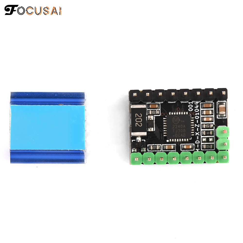 FocusAi 3D printer TMC2240 MKS TMC2209 intelligent silent stepper motor drive module with radiator, high current, high torque, DC4.5-36V