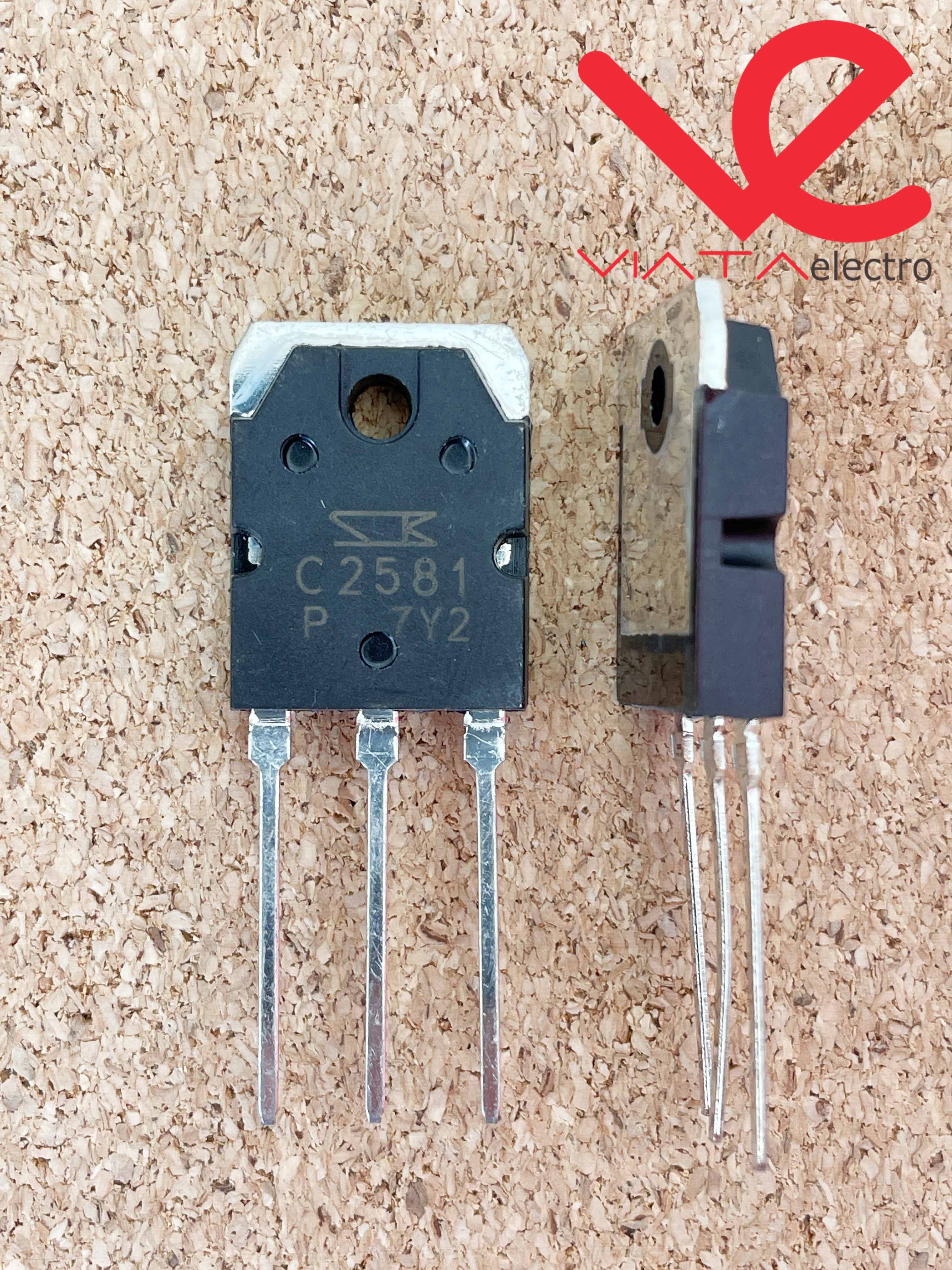 thumbnail image 2 of Sanken 2SC2581 TO-3P Power Transistor – Original Pulled C2581 2 of 4
