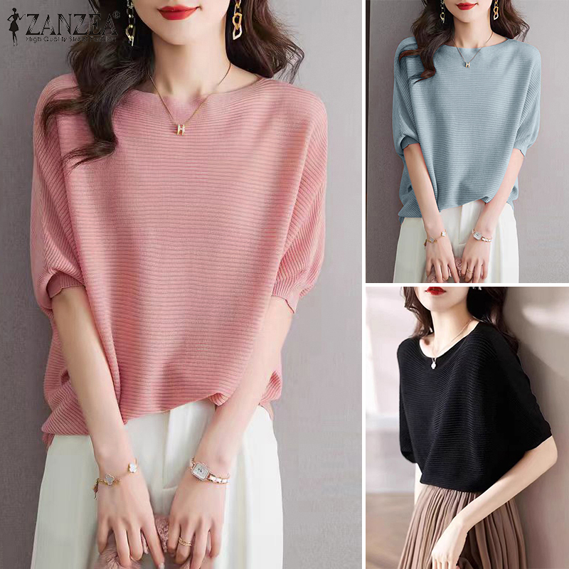 %E3%80%90Trending%E3%80%91%20ZANZEA%20Korean%C2%A0Style%20Women's%20Blouse%20Summer%20Casual%20New%20Fashion%20Batwing%20Sleeve%20O-Neck%20Loose%20Solid%20Top%20-%20Image%207