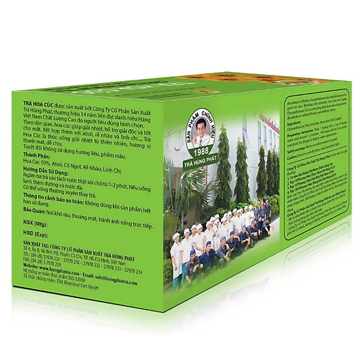 Trà hoa cúc Hùng Phát 25 gói - Chrysathemun tea