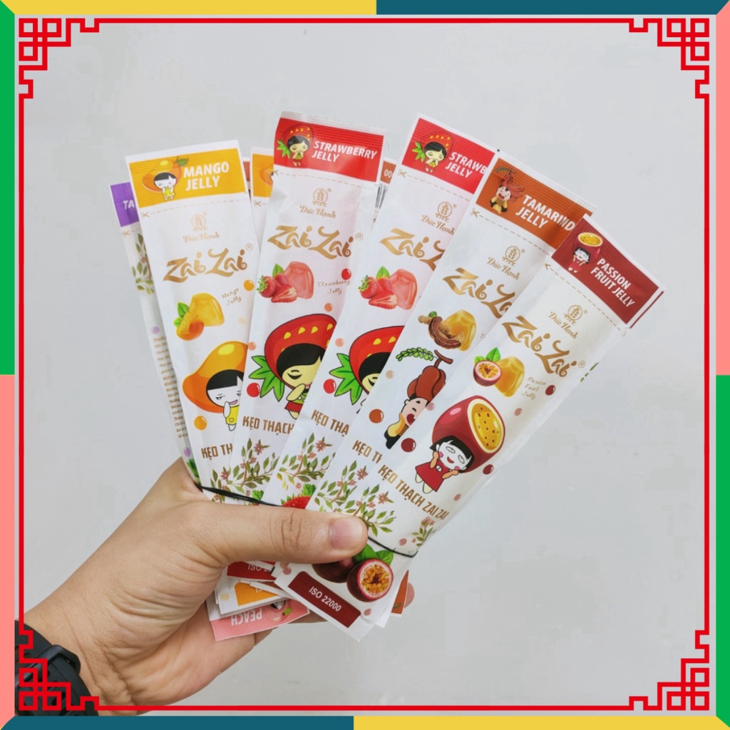 (HOT LIKE) Thạch Zai Zai tiết hạnh Thanh Dài Gói 700G (mẫu mới)