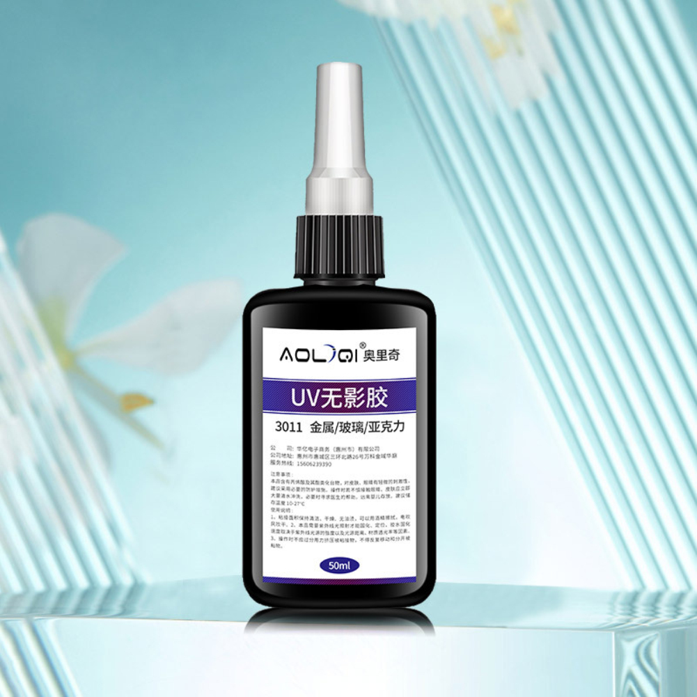 Shadowless Glue Transparent and Quick Drying UV Glue Glass Specific Crystal Adhesive Plastic Metal Acrylic UV Glue HOT