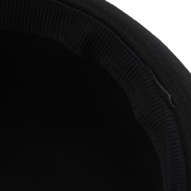 1Piece Melon Bowler Hat Hat Bowler Hat Bowler Hat Felt Hat Chaplin Hat Riding Hat (Black)