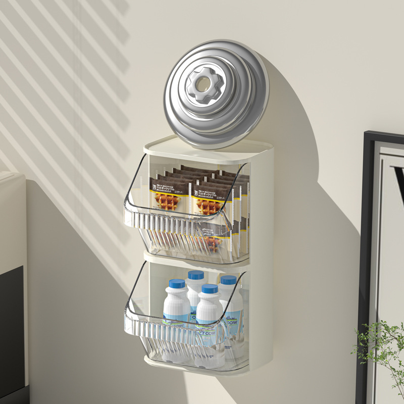 Stackable tea bag storage box, transparent wall hanging capsule, coffee sorting box, tea room, bar counter, snack storage box