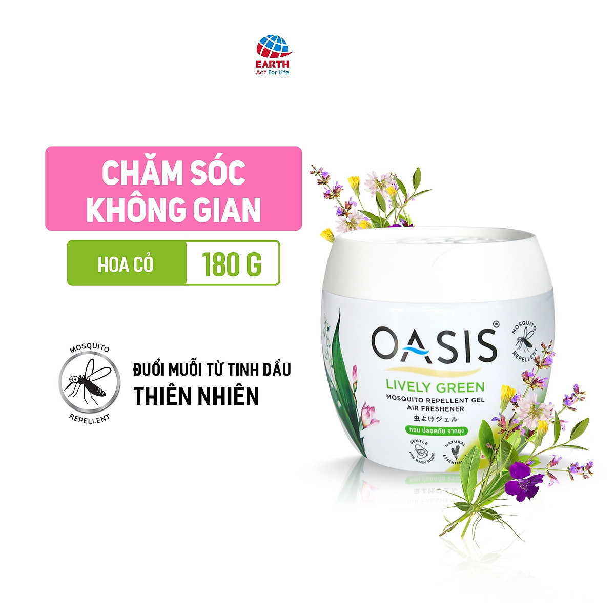 Sáp thơm phòng đuổi muỗi OASIS (Nhiều lựa chọn hương)