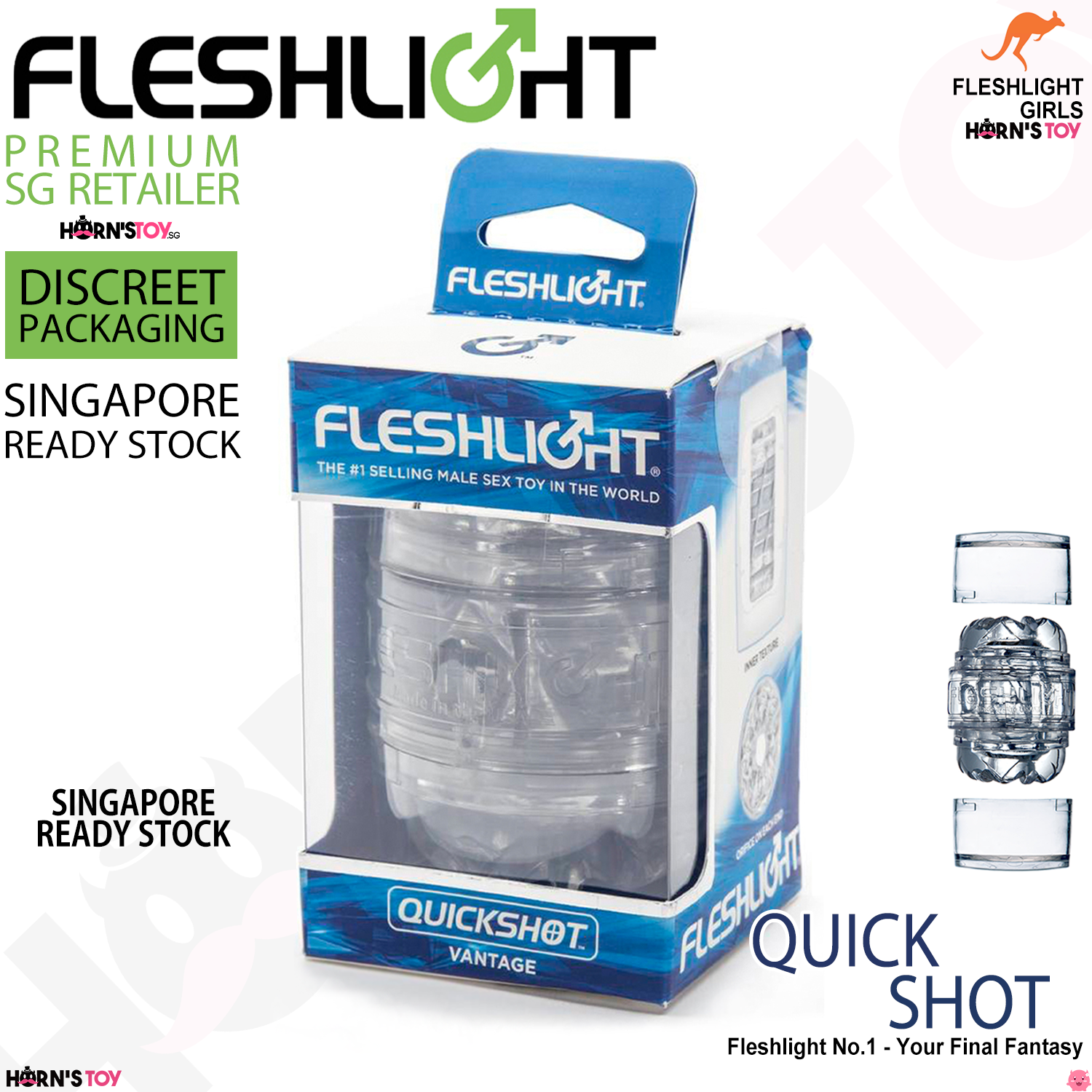 fleshlight quickshot vantage compact male masturbator
