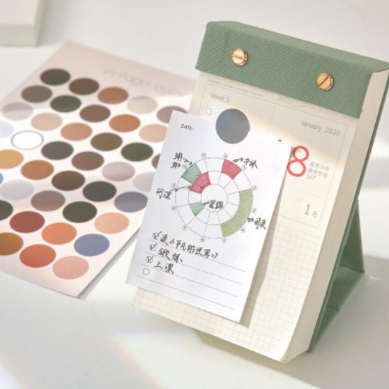 Color Round Sticker Nhiều Màu Sắc