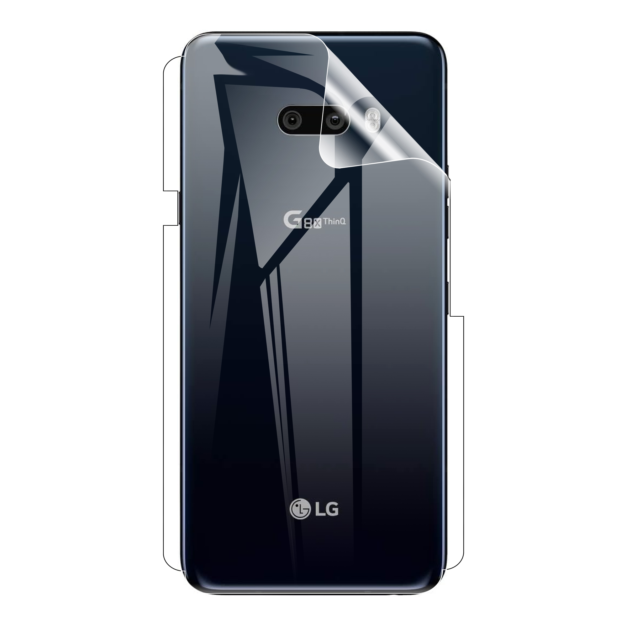 LG G8x ThinQ Back Protector Transparent Hydrogel Soft Film jell Protection For LG G8x ThinQ. 