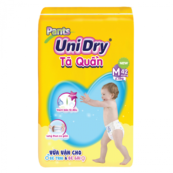 Tã Quần UniDry M74/L68/XL62/XXl56 (Date: 2025)
