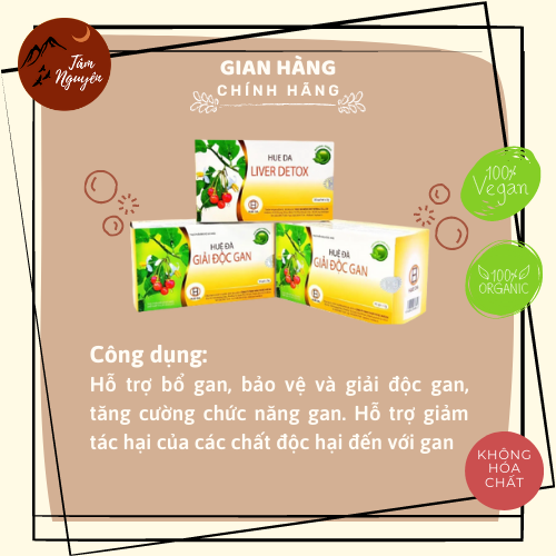 [CAO CẤP] Giải độc gan Huệ Đà 30 gói*3g