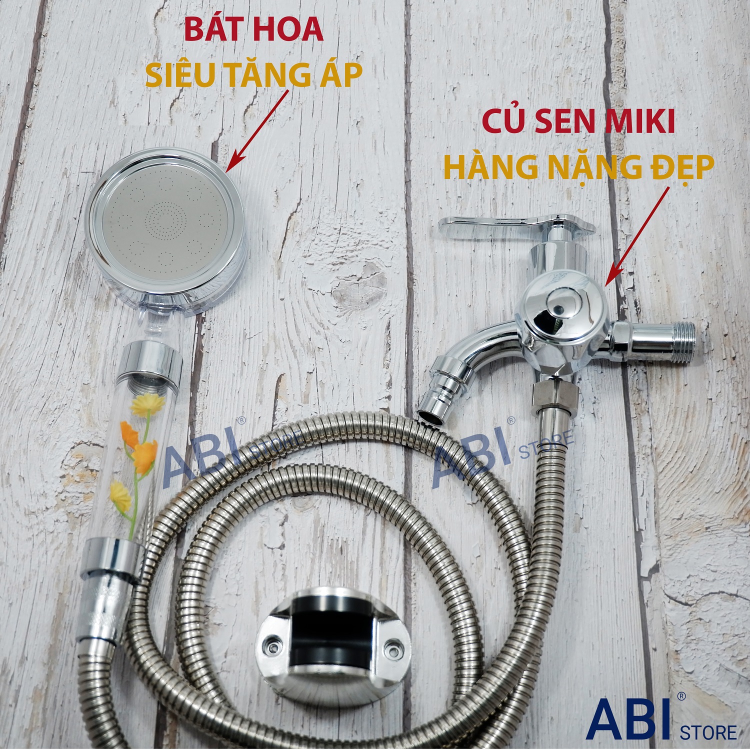 BỘ VÒI SEN LẠNH CỦ SEN LẠNH MIKI KÈM DÂY BÁT SEN TẶNG CÀI SEN