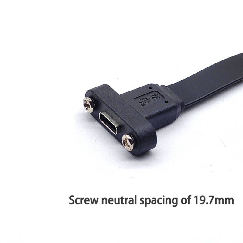 Usb3.2 Usb 3.2 Front Panel Header Type-E Type E To Usb-C Type-C C Female Extension Cable With Panel Mount Screw