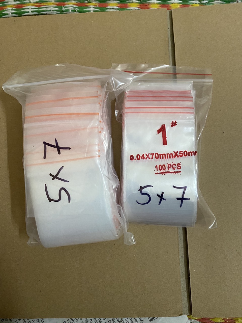 100 túi zip dầy ,đẹp, đủ size