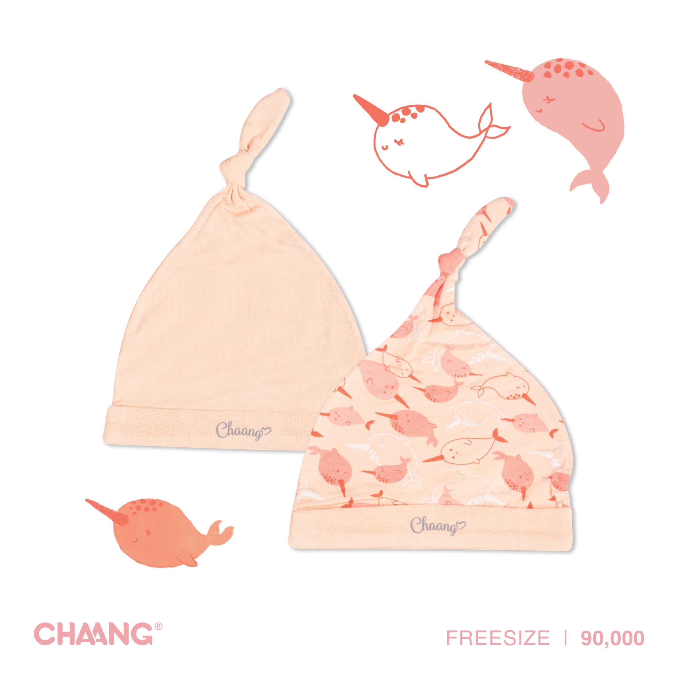 Phụ kiện mũ, yếm, bao tay chân Chaang cho bé sơ sinh nhiều họa tiết