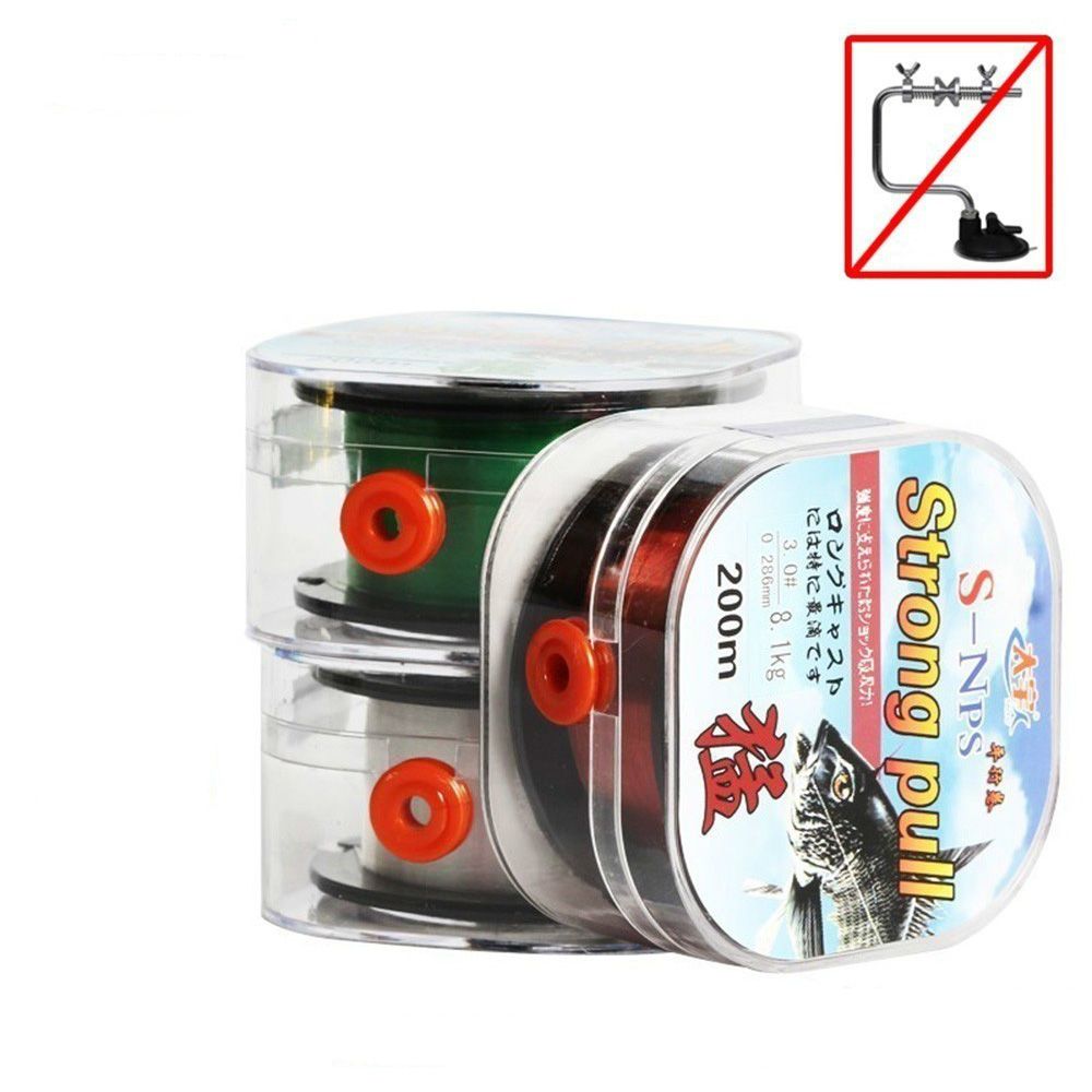 1pc 200M Dây Nylon Mạnh Mẽ Dây Fluorocarbon Lớp Phủ Dây Vô Hình Angling Polyester Bait Fishing Dòng Đàn Hồi Chủ Đề Spool Fluoro Carbon