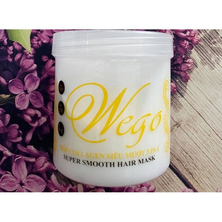 Hấp dầu ủ xả tóc cao cấp Siêu Mềm Mượt, Siêu phục hồi tóc WEGO 1000ml