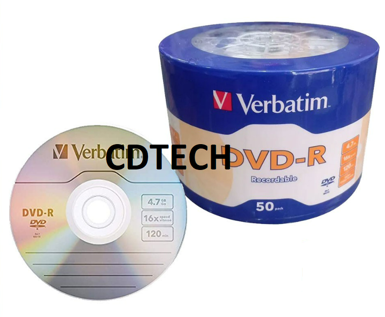 Verbatim Life Series DVD-R 4.7GB 16x Recordable Blank Disc 100