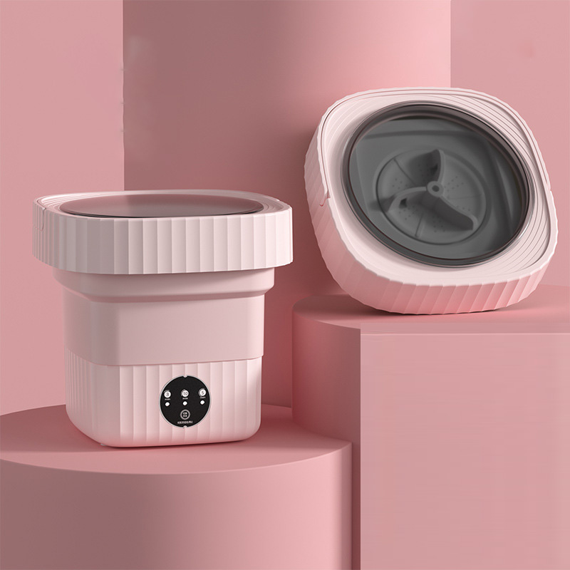 Xiaozhubangchu Portable folding washing machine, fully automatic mini underwear and socks special wash and remover