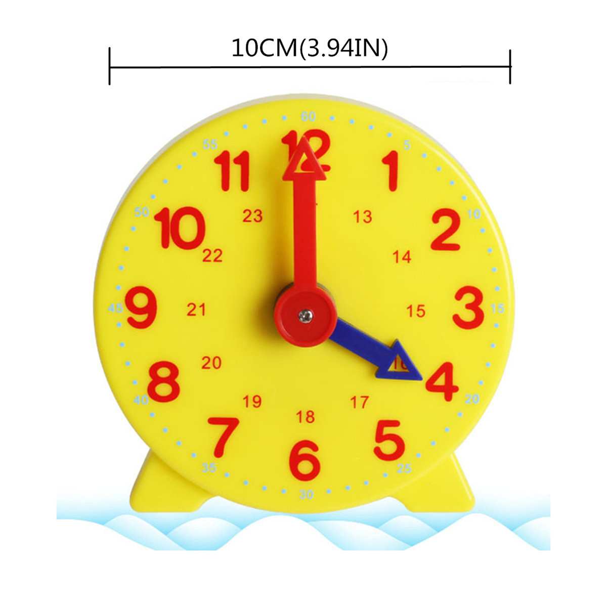 3.94in trẻ em mô phỏng đồng hồ lớp Toán đồ dùng đào tạo cho thời gian đồ chơi học tập