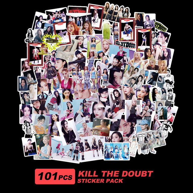 %E3%80%90The%20Quiet%20Page%E3%80%91100pcs/set%20Kpop%20Itzy%20Checkmate%20Character%20Stickers%20Hd%20High%20Quality%20K-Pop%20Itzy%20Photo%20Album%20Sticker%20-%20Image%202