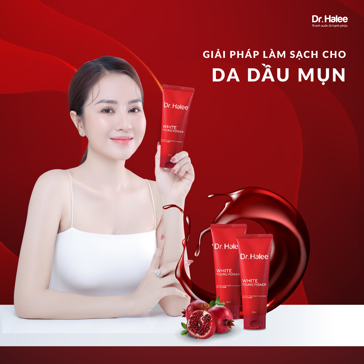 COMBO SỮA RỬA MẶT TẨY TẾ BÀO CHẾT LỰU DR.HALLE
