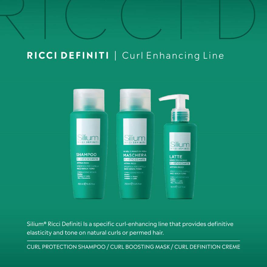 SILIUM Ricci Definiti Elasticising Shampoo – Lockenaktivator Für Lockiges Haar, 250 Ml