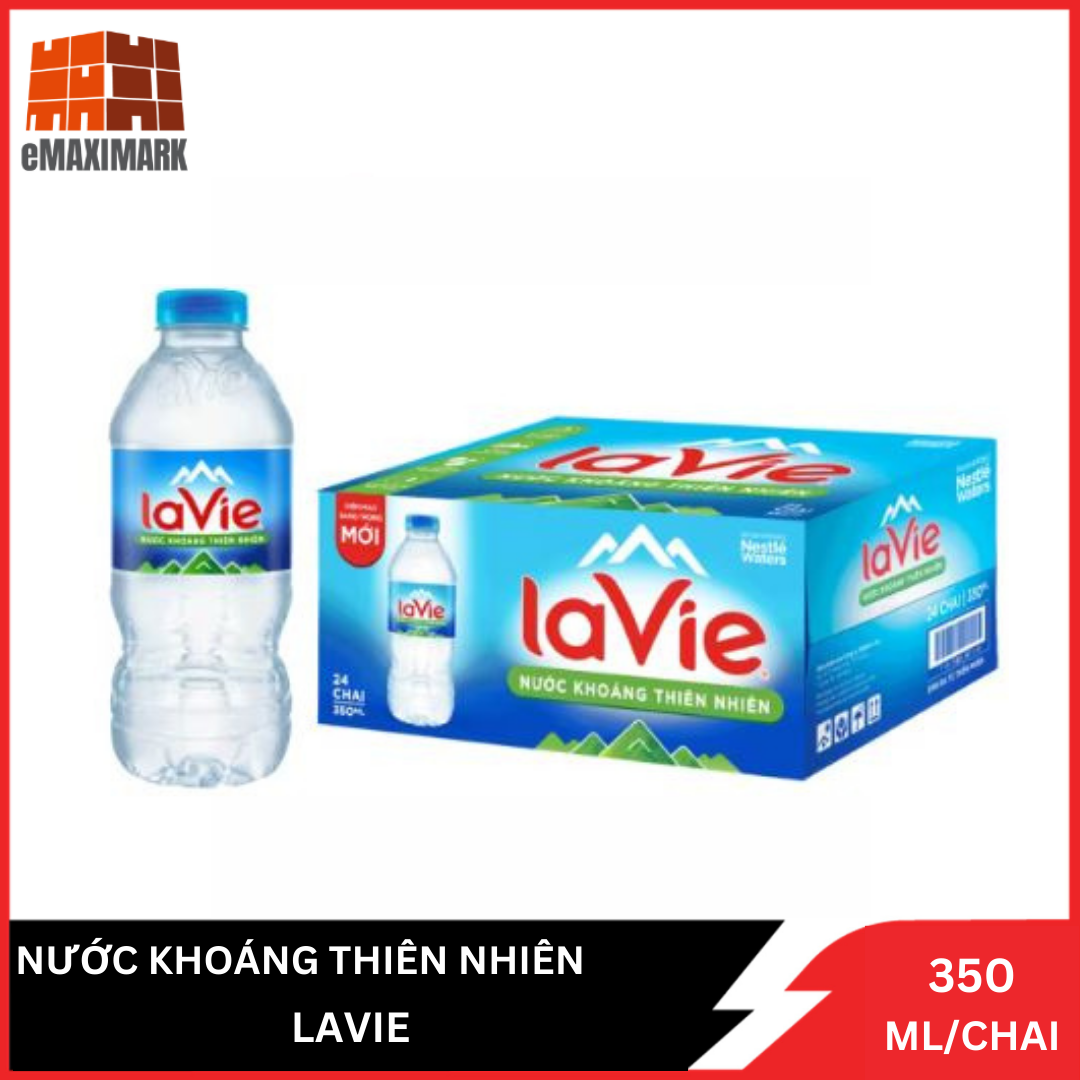 Nước khoáng thiên nhiên lavie chai 350ml