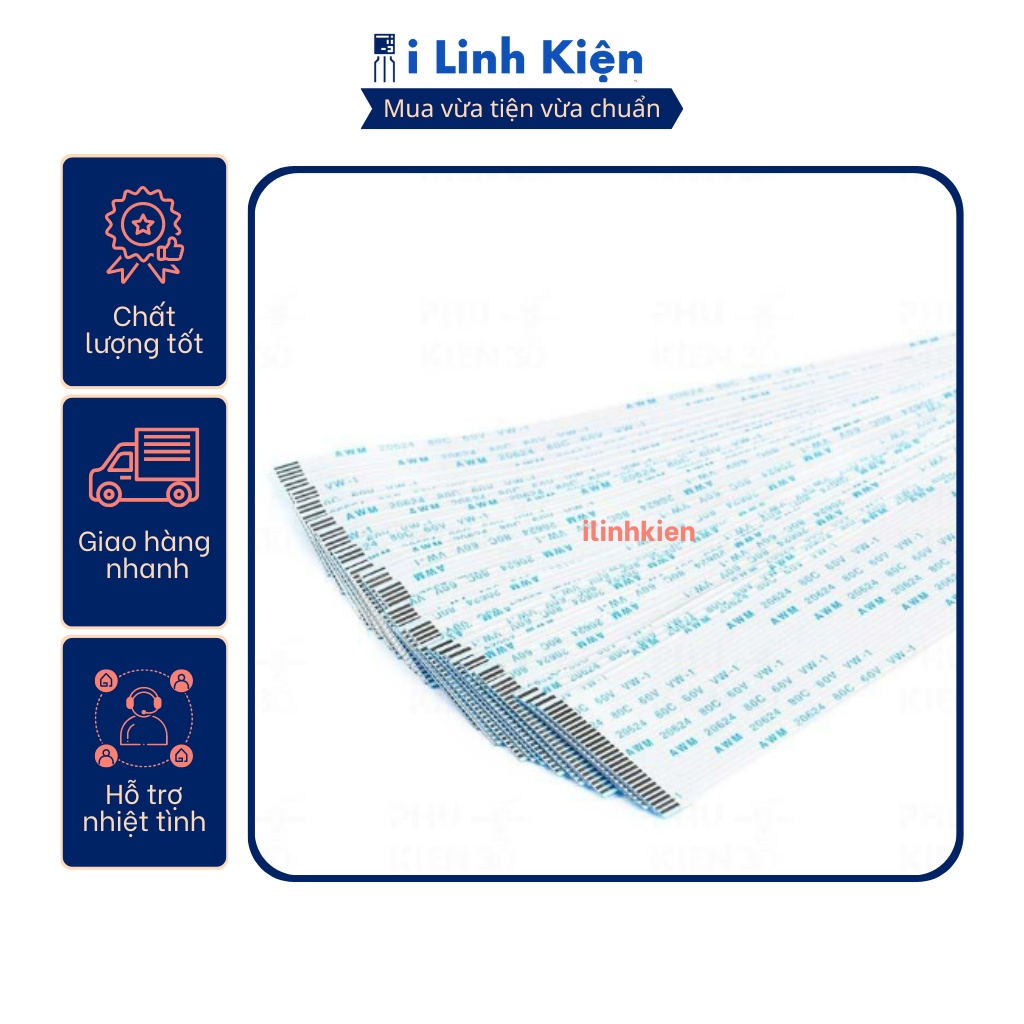 Cáp FFC 20P thuận 1.0mm dài 20cm