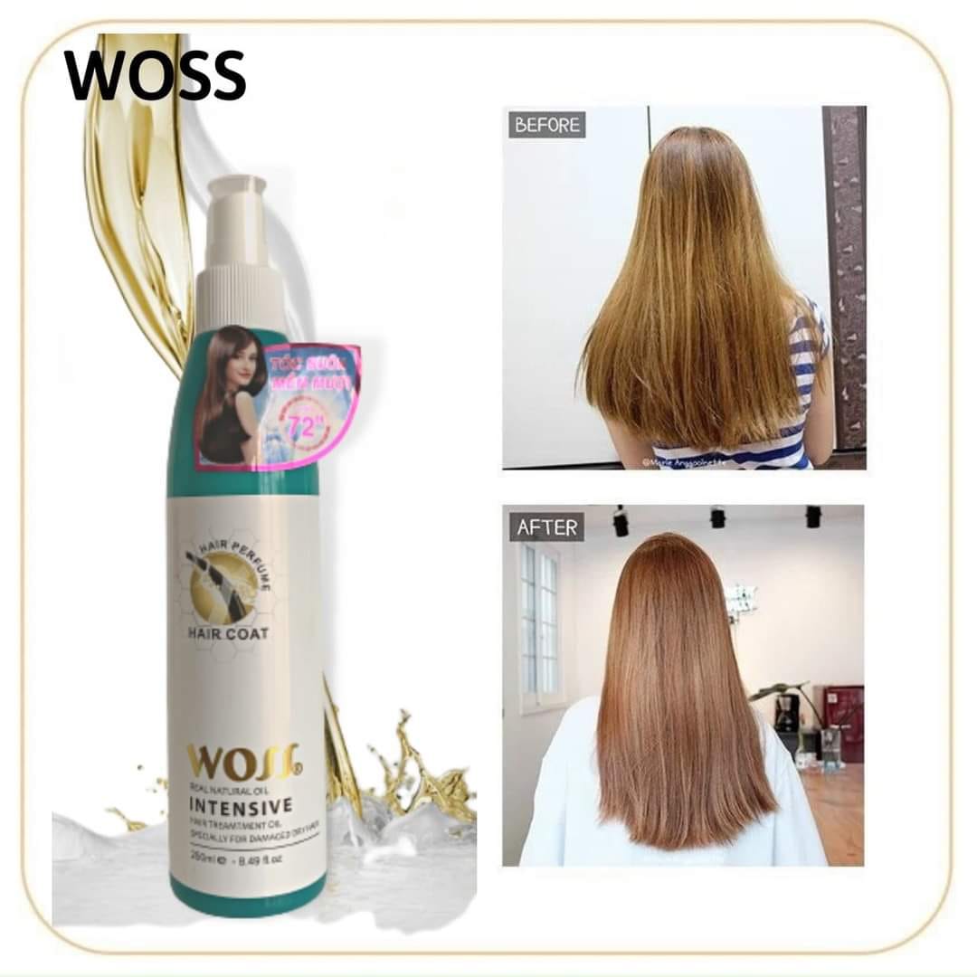Nước xịt dưỡng bóng tóc Woss 250ml