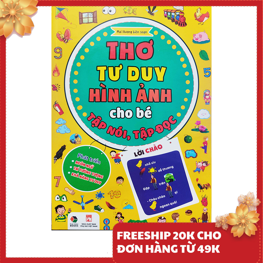 Sách thiếu nhi - Thơ tư duy hình ảnh cho bé tập nói tập đọc