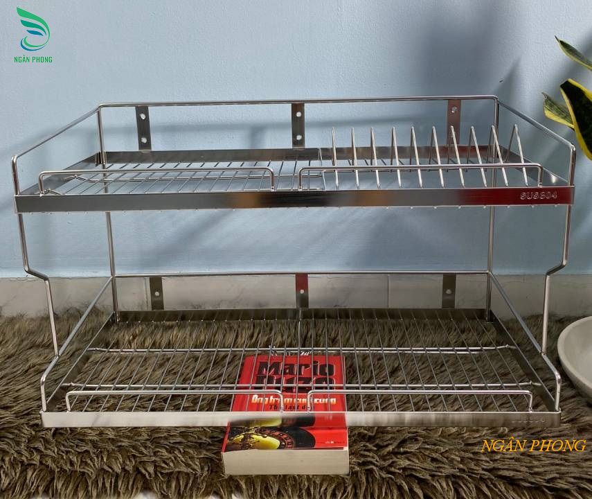 KỆ TREO TƯỜNG ĐA NĂNG CHÉN DĨA INOX 304