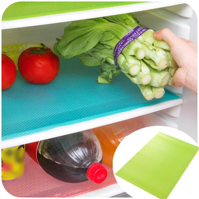 2 Pcs Kitchen Refrigerator Mat / Drawer Paper / Cabinet Wardrobe​​Moisture-Proof Pad / Waterproof Moisture-Proof Antibacterial Wardrobe mat