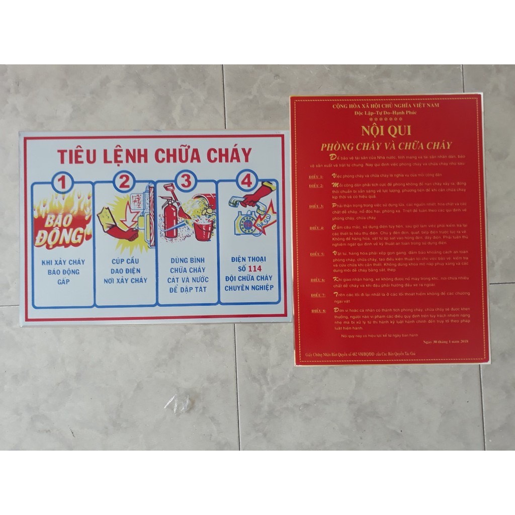 Bộ Nội Quy Và Tiêu Lệnh Pccc