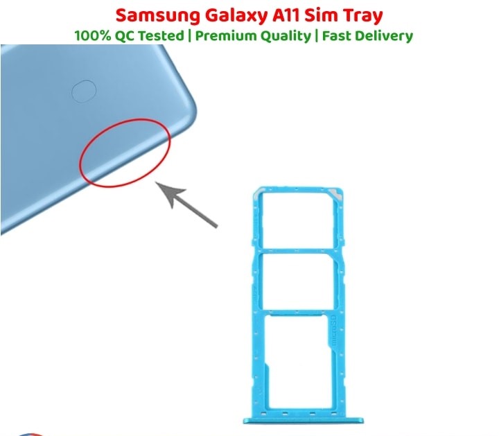 Samsung Galaxy A11 Dual SIM Tray Sim Jacket Sim Slot Sim Door For