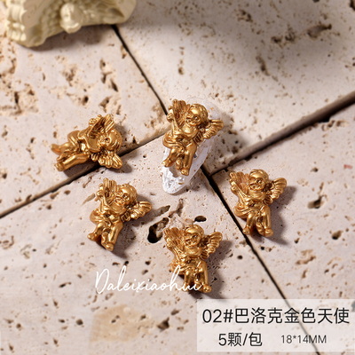 Phụ Kiện Charm Thiên Thần Châu Âu Đính Móng