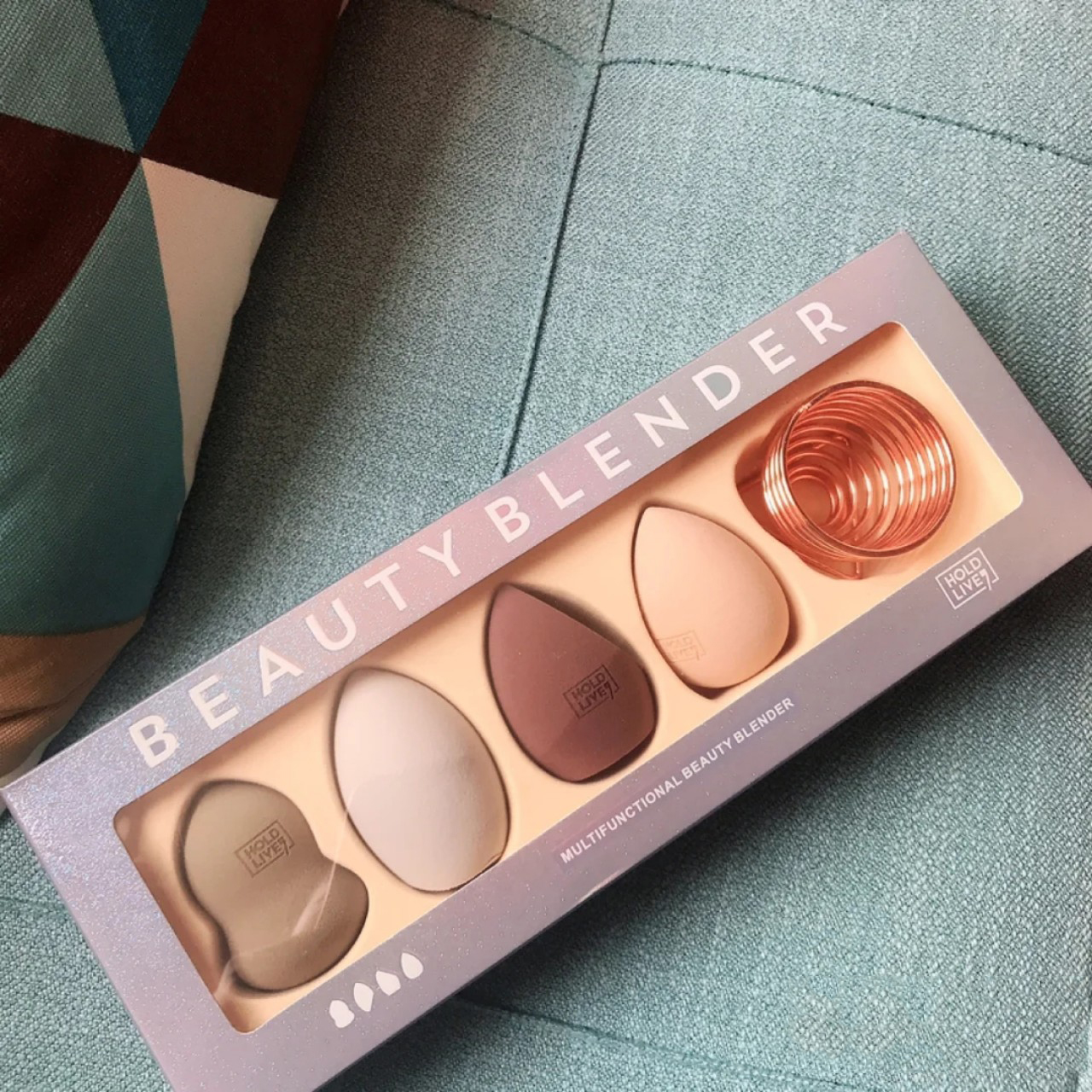 Set bông mút trang điểm hold live beauty blender hl302 - holdlive