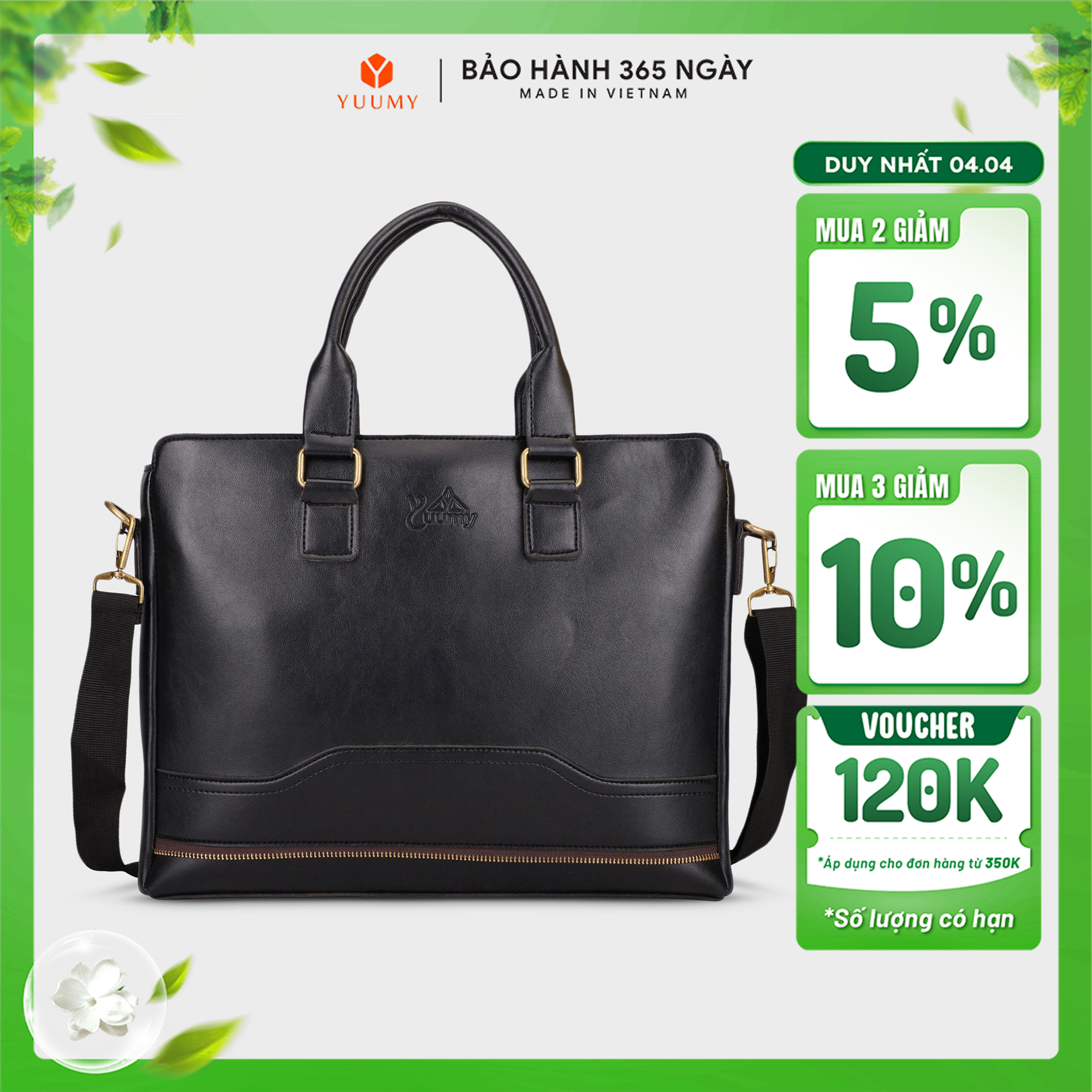 Yuumy Office Briefcase (Large-Sized Women's Work Fashion - Leather Briefcase Caym07)