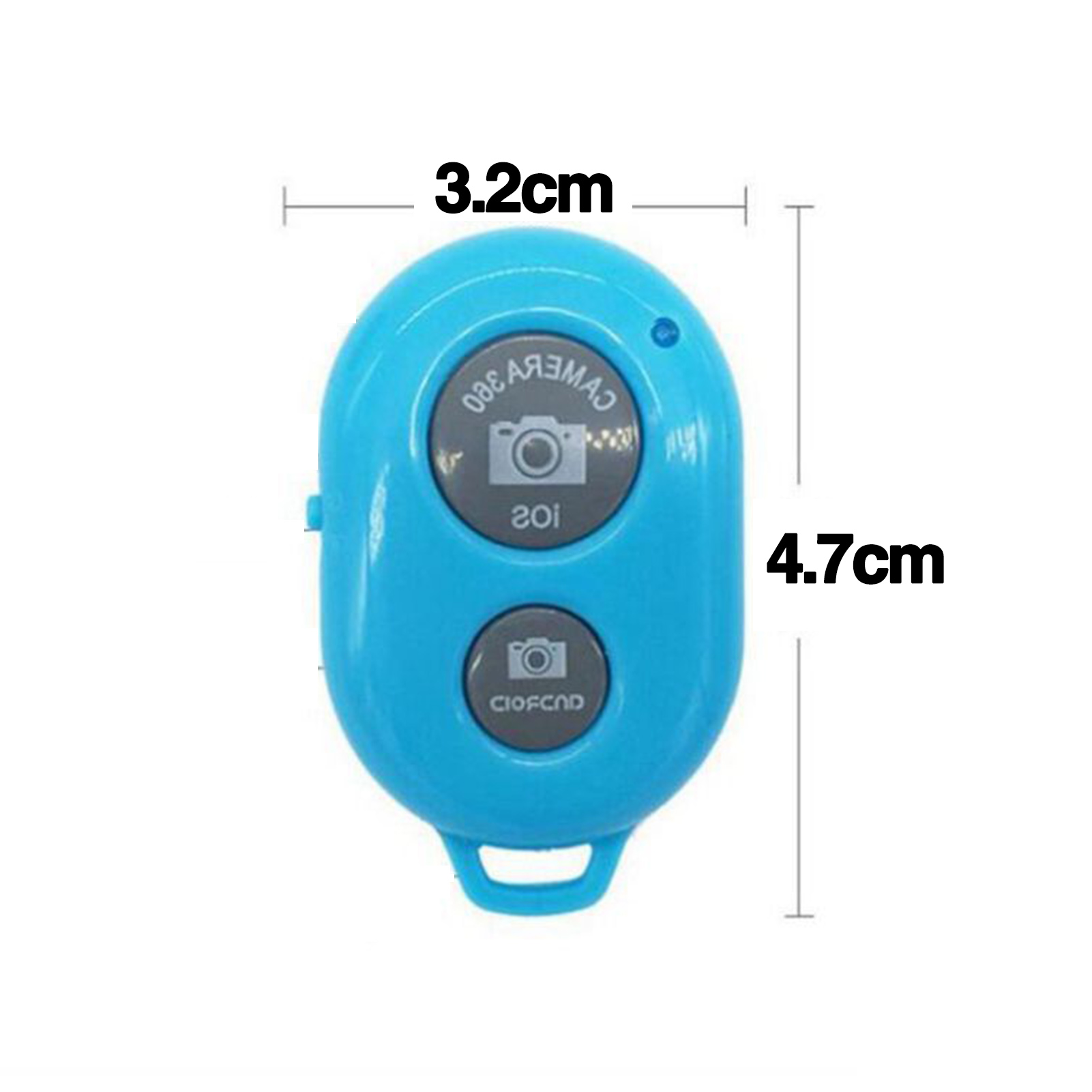 GeniusC Simple to Use Selfie Stick Shutter Without App Selfie Stick Shutter for Mobile Phones Wireless Bluetooth Selfie Stick for Iphone/android Long Distance Shutter Low Latency Remote Control for Self-timer