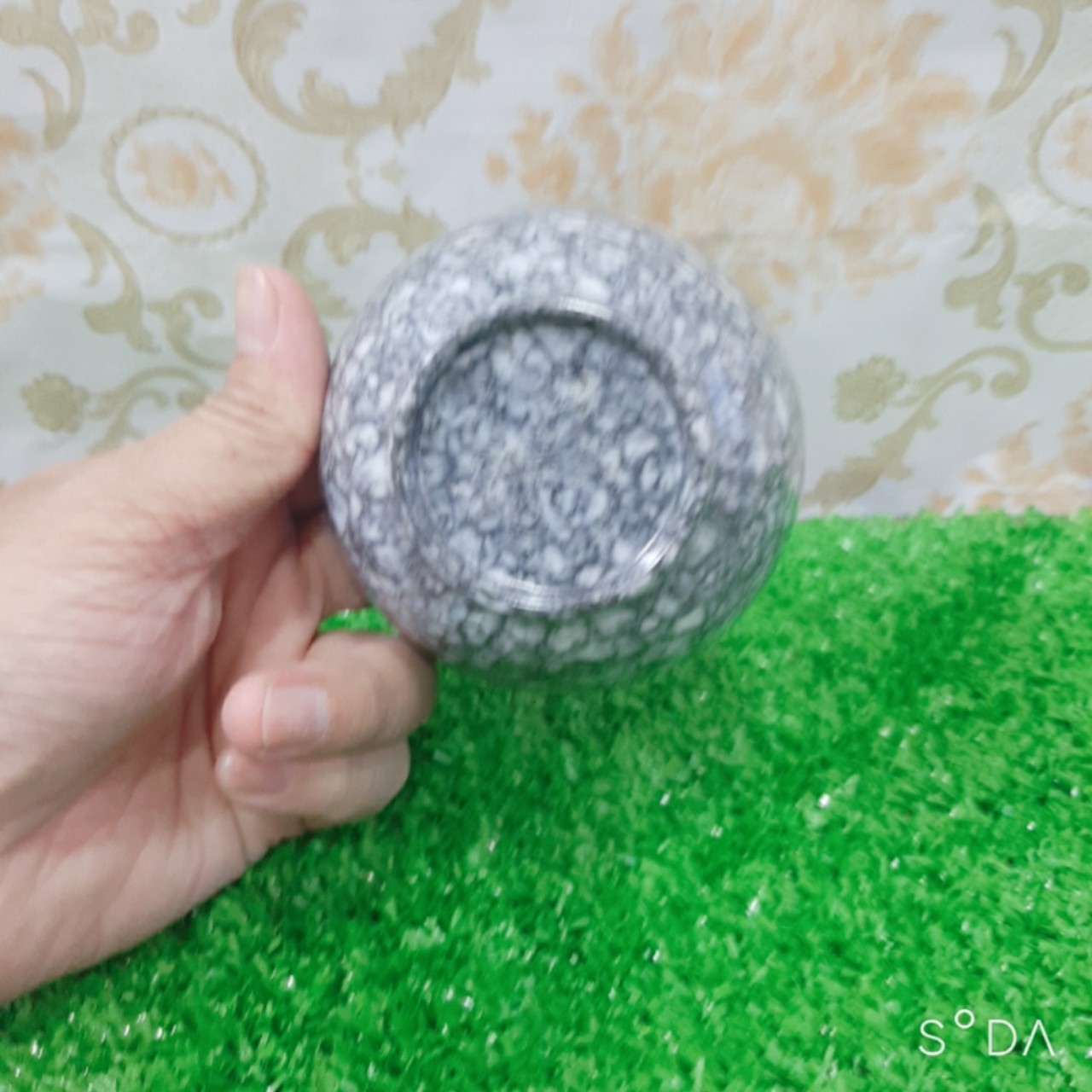 Chén nhựa melamine CO09 màu vân đá đen sang trọng